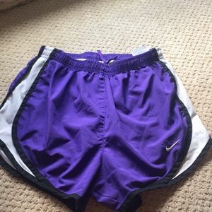 Purple nike shorts